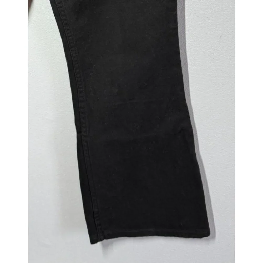 NWT Arizona Girls Flare Leg Jeans Black Denim‎ Size 16 Slim High Waisted